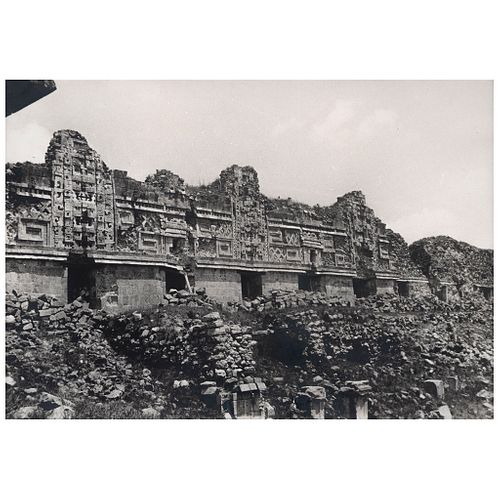 UNKNOWN PHOTOGRAPHER, El Convento de las Monjas, Chichen Itzá, ca. 1940, Unsigned, Silver / gelatin, 12.7 x 8.8" (32.5 x 22.6 cm)