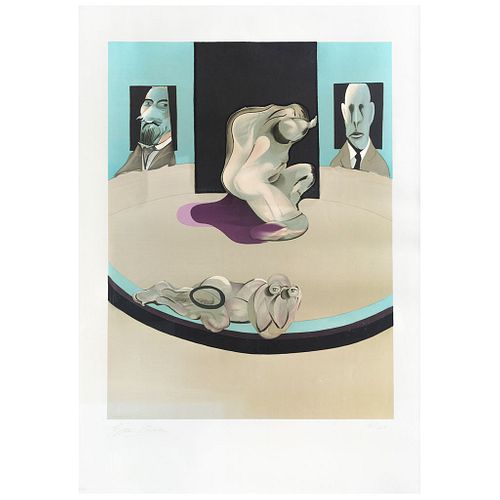 FRANCIS BACON, Metropolitan Museum, 1975, Signed, Lithography 16 / 200, 44.8 x 33.8" (114 x 86 cm)