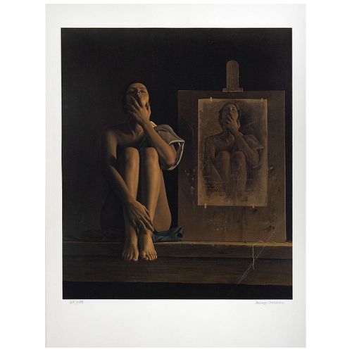 SANTIAGO CARBONELL , Mujer boceto, 1995, Signed, Offset lithography 69 / 100, 19.4 x 16.5" (49.5 x 42 cm)