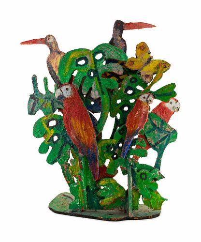 Hunt Slonem
(American, b. 1951)
Macaws & Butterflies in Trees