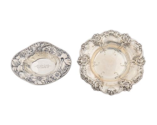 Two American Silver Oval Dishes