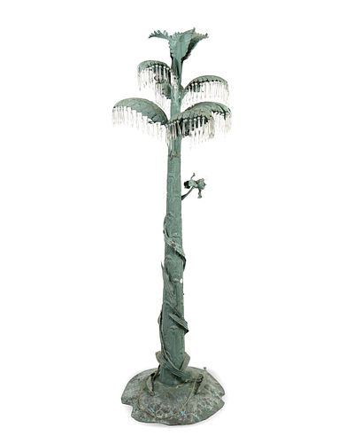 A Whimsical Palm Tree-Form Floor Lamp