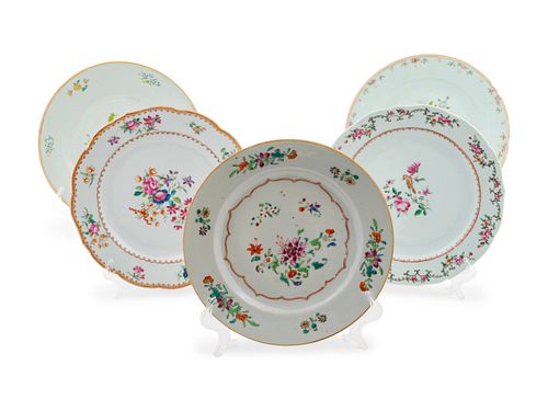 Thirty Chinese Export Famille Rose Cabinet Plates
Diameter 9 inches.