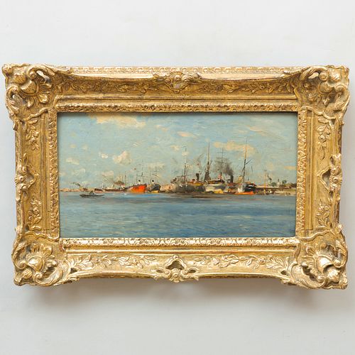 Wilhem Von Gegerfelt (1844-1920): Hamnen i Venedig