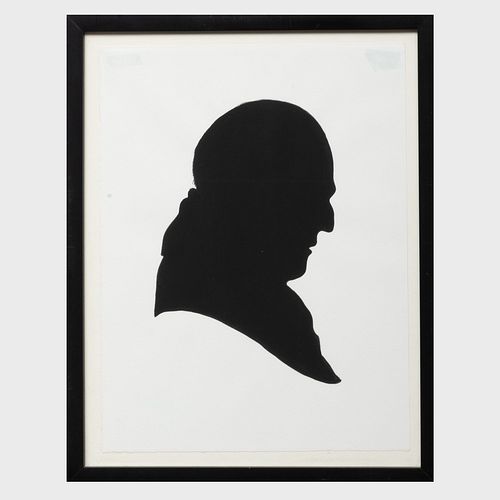 Elliott Puckette (b. 1967): Profile Silhouette of John Richardson