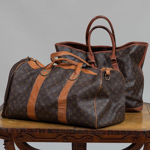 Two Louis Vuitton Travel Bags