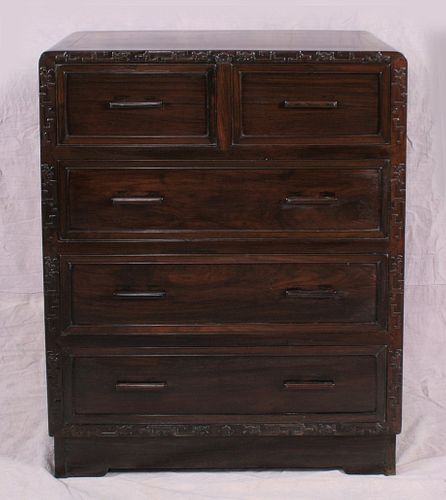 A Shanghai Art Deco (of the period) Chest of Drawers