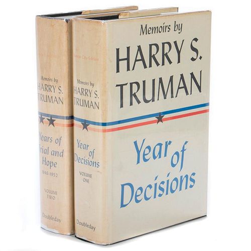 Memoirs Signed by Harry S. Truman, 2 vols
