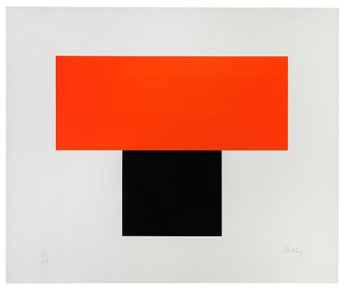 Ellsworth Kelly
(American, 1923-2015)
Red Orange Over Black, 1970