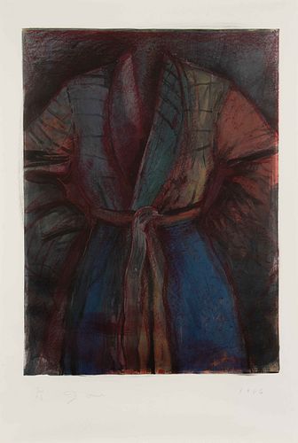 Jim Dine
(American, b. 1935)
A Red Robe in France, 1986