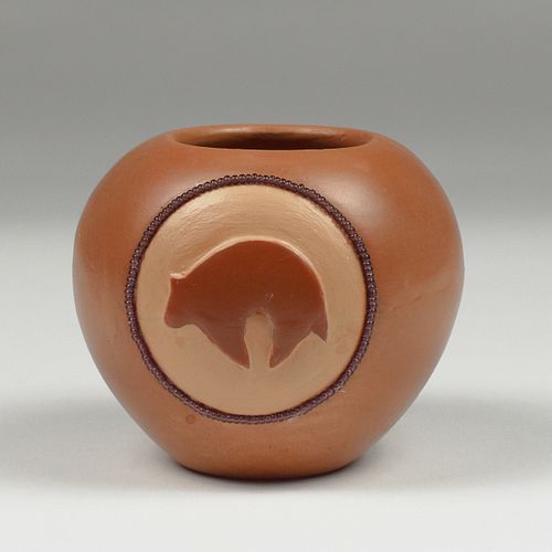 Russell Sanchez San Ildefonso Pueblo Pottery Jar