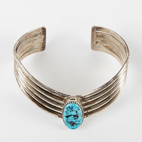 Southwestern Turquoise & Sterling Silver Bracelet