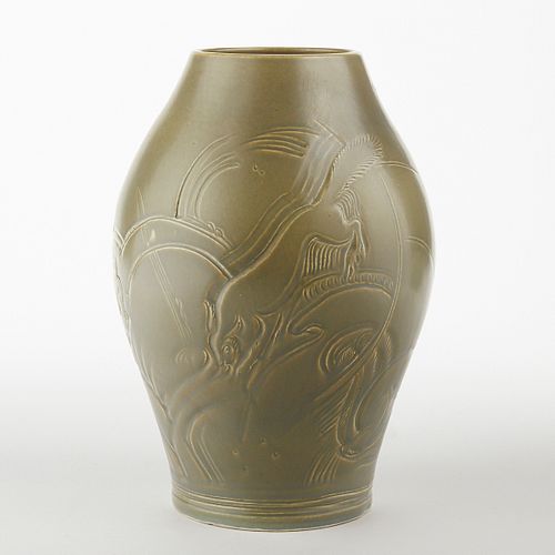 Susie Cooper Squirrel Pottery Vase