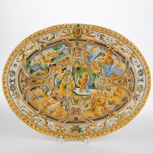 Italian Urbino Majolica Platter