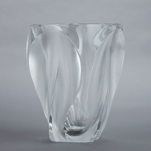 Lalique Ingrid Glass Crystal Vase