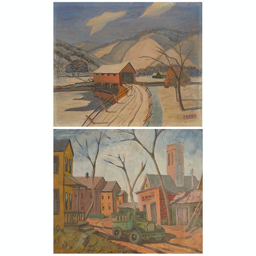 F. W. Bock Double Painting on Board