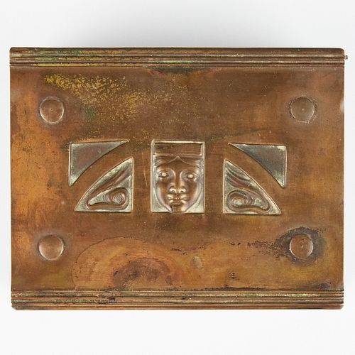 Karl Deffner Art Nouveau Brass Box