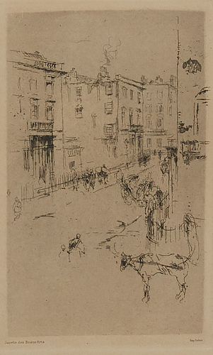 James McNeill Whistler Alderney Street Etching