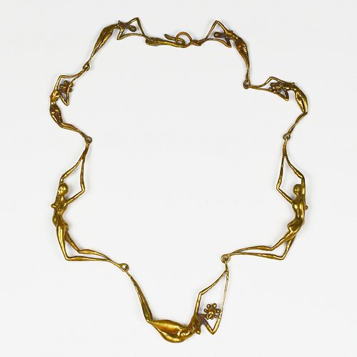 Carl Tasha Brutalist Modernist Necklace