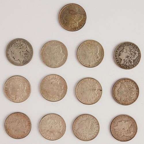 Grp: 13 1921 Morgan Silver Dollar Coins