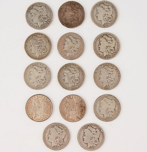Grp: 14 Morgan Silver Dollar Coins