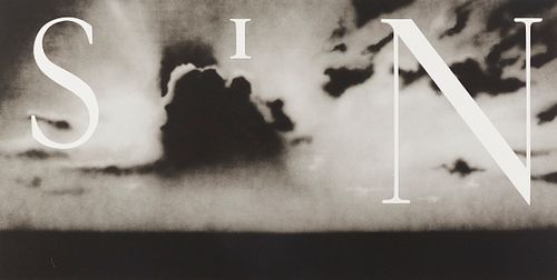 Ed Ruscha "Sin-Without" Lithograph on Wove Paper