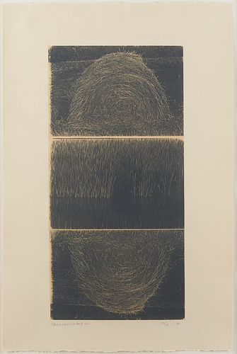 Robert Rauschenberg "The Razorback Bunch II" Intaglio Print on Kitakata Paper