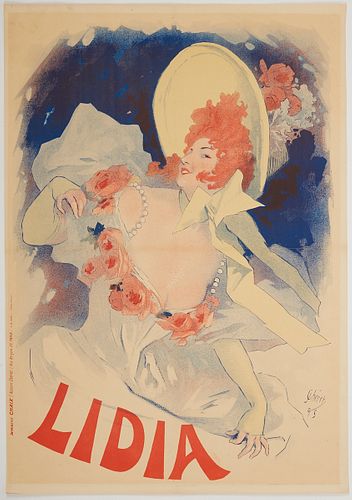 Jules Cheret "Lidia at the Alcazar d'Ete" Poster