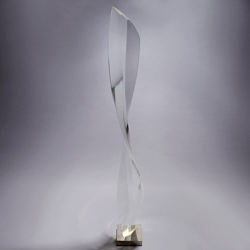 John Safer "Thrust" Glass Sculpture