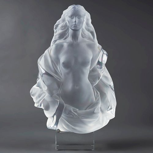 Frederick Hart "Fidelia" Lucite Sculpture of a Woman
