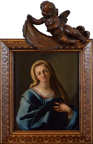 Scuola napoletana, secolo XVIII - Praying Virgin