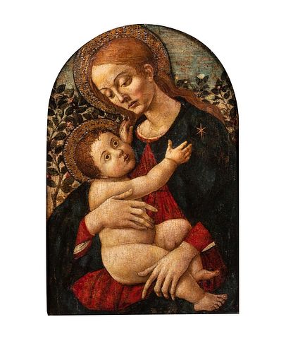 Scuola fiorentina, fine secolo XV - Madonna with Child