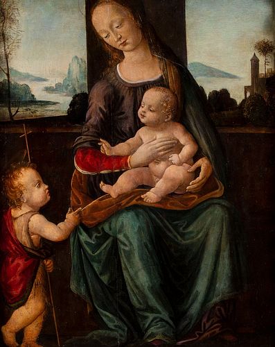 Tommaso di Credi (attivo a Firenze, fine secolo XV - inizi secolo XVI)  - Madonna with Child