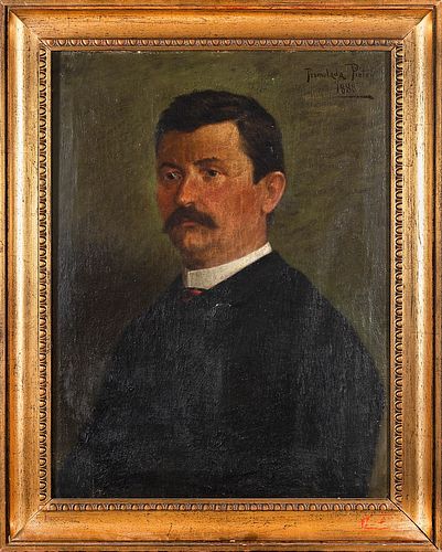 Pietro Tremolada (Monza 1855-1913)  - Male portrait, 1888