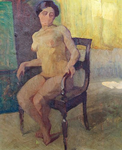 Edgardo Curcio (Napoli 1881-Torre del Greco 1923)  - Naked woman