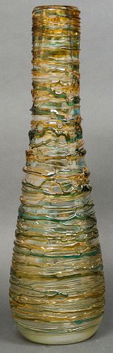 Mid-Century Modern Murano Tall Glass Vase
