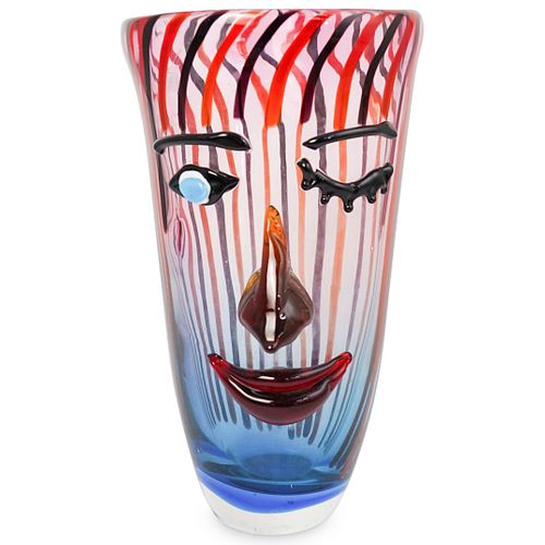 Cristalleria Stile d'arte Figural Murano Glass Vase
