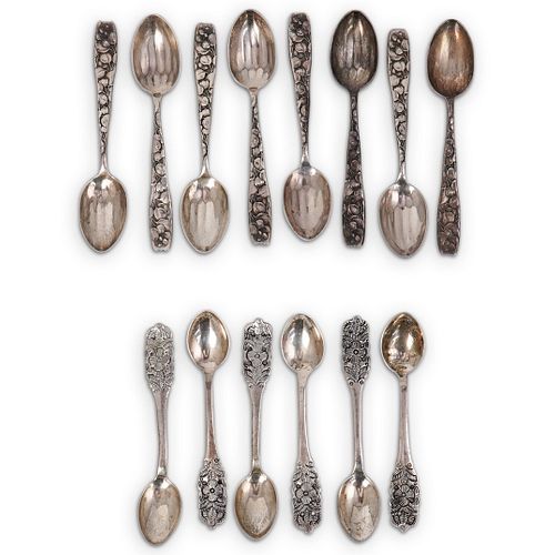 (14 Pc) Set of Sterling Silver Tea Spoons