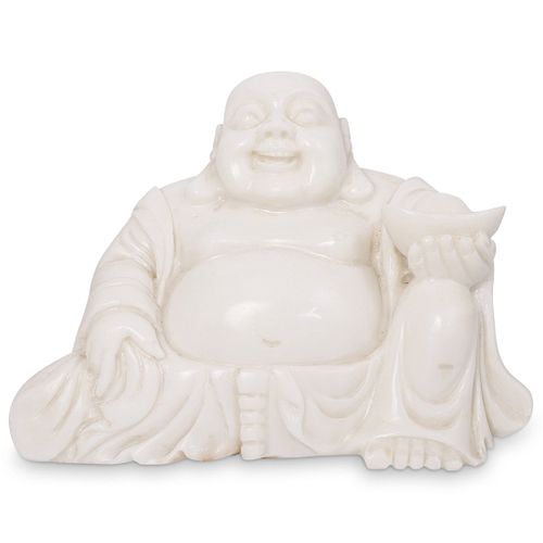 Chinese Carved Laughing Buddha Marble