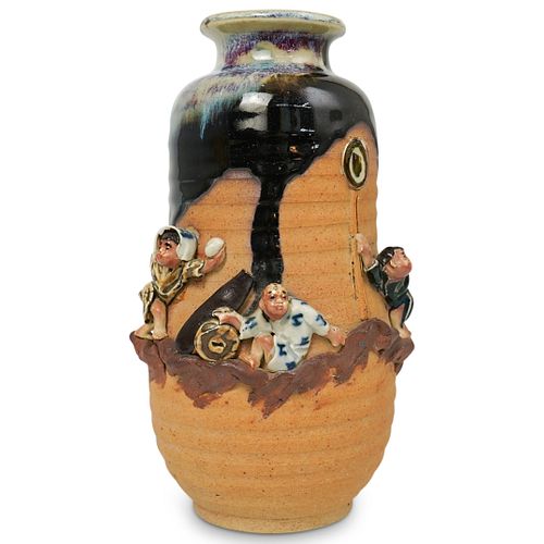 Chinese Ceramic Sang de boeuf Vase
