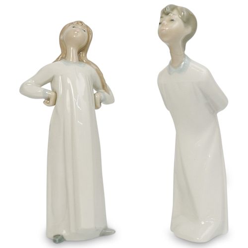 Pair Of Lladro Porcelain Figurines