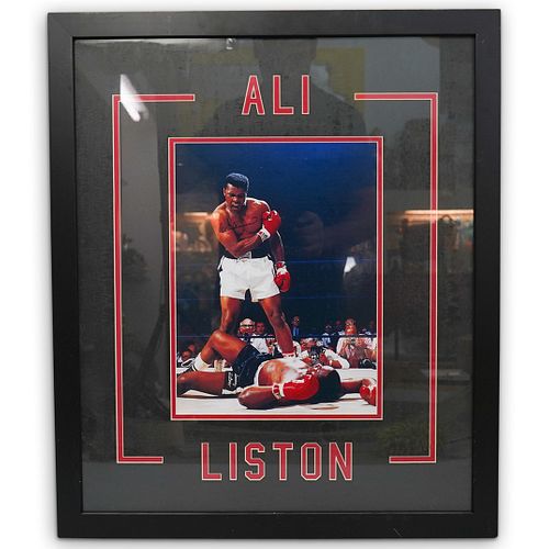 Signed Muhammad Ali Vs. Sonny Liston Photograph
