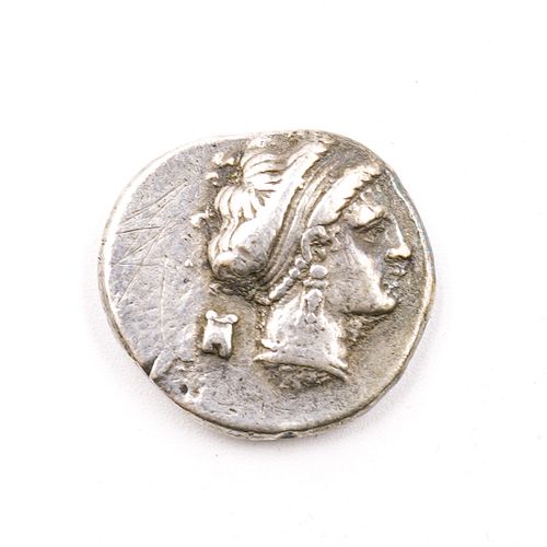 Campania, Neapolis C. 300 B.C. Silver Didrachm Coin