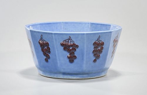 Chinese Glazed Porcelain Brush Washer