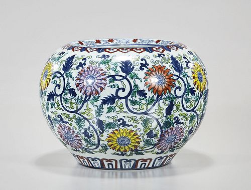 Chinese Doucai Porcelain Zun Vase