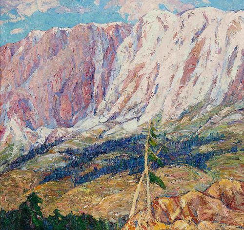 Nellie Augusta Knopf
(American, 1875-1962)
Pikes Peak from Mt. Manitou, 1925