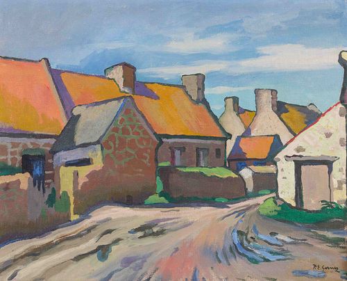 Paul Elie Gernez
(French, 1888-1948)
Rue de village et maisons, Bretagne