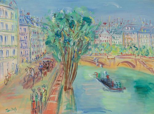 Jean Dufy
(French, 1888-1964)
Bord de Seine