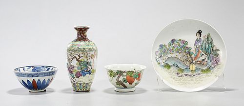 Group of Four Various Chinese Porcelains