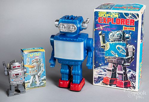 Two boxed Robots